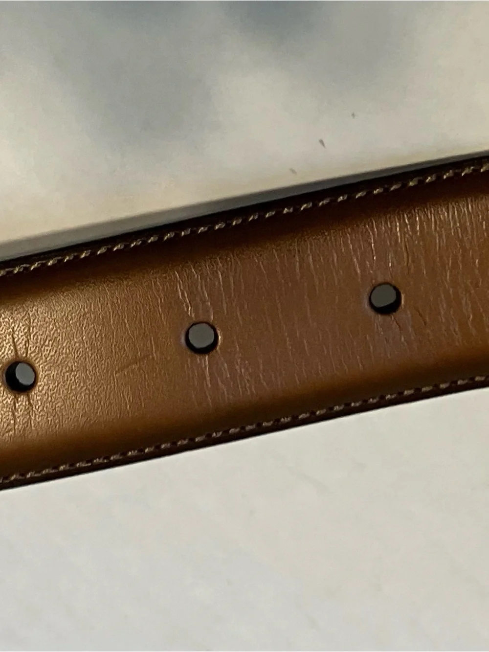 Penguin Brown Leather Belt Sz 42